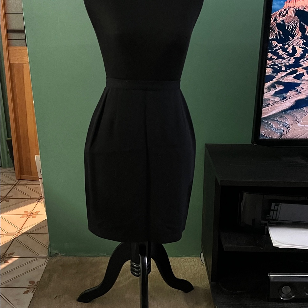 Black darted Pencil Skirt